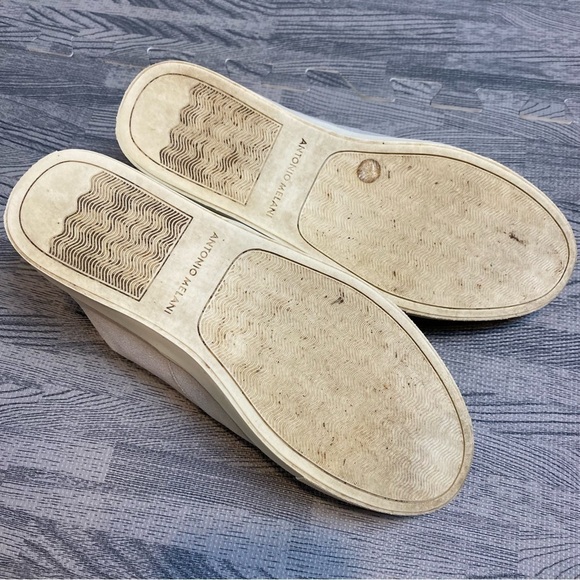 Antonio Melani Lorra Rhinestone Metallic Leather Sneaker Mule - Picture 4 of 15